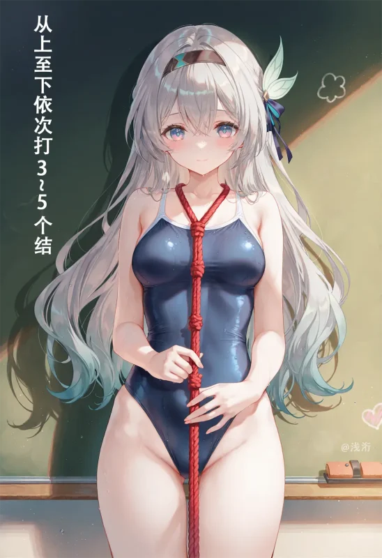 AI生成 星穹铁道 流萤 死库水 教室@浅洐 - 二次元星球