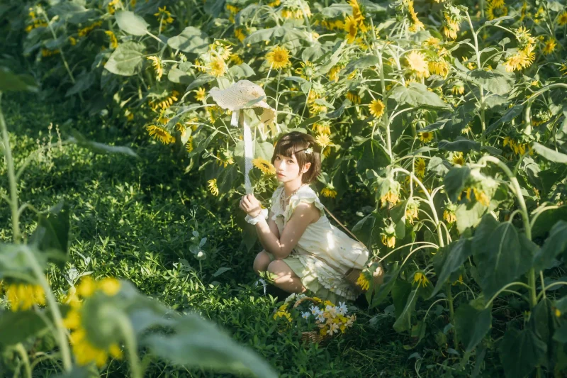 向日葵之约-提篮少女的浪漫 - 二次元星球