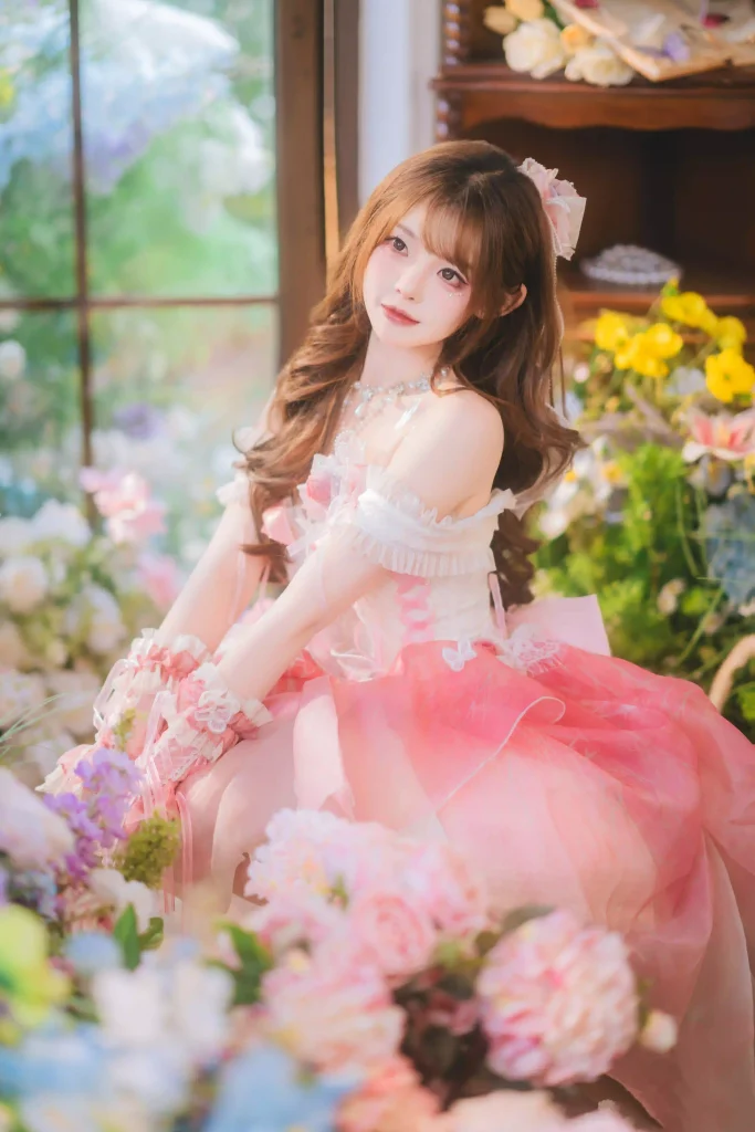 图片[9] - 花房绮梦-粉裙少女的下午茶时光 - 二次元星球