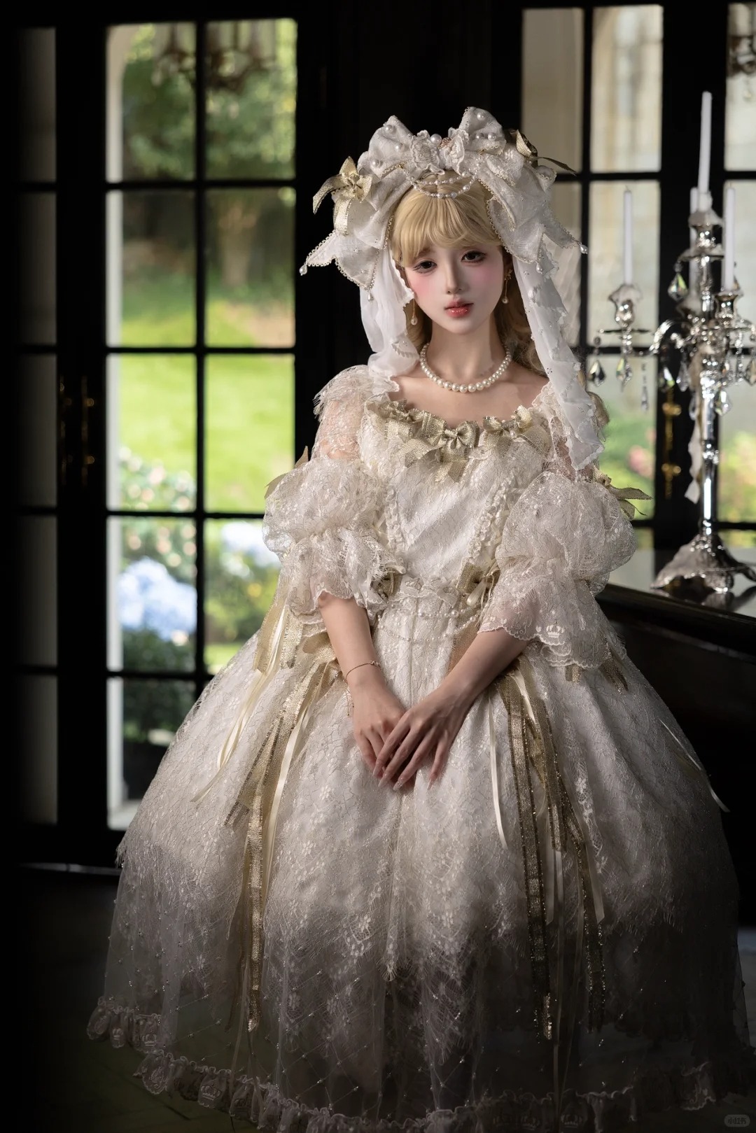 图片[1] - 睫毛蕾丝公主白色真的好华丽！！ - 日常摄影论坛 - cosplay - 二次元星球