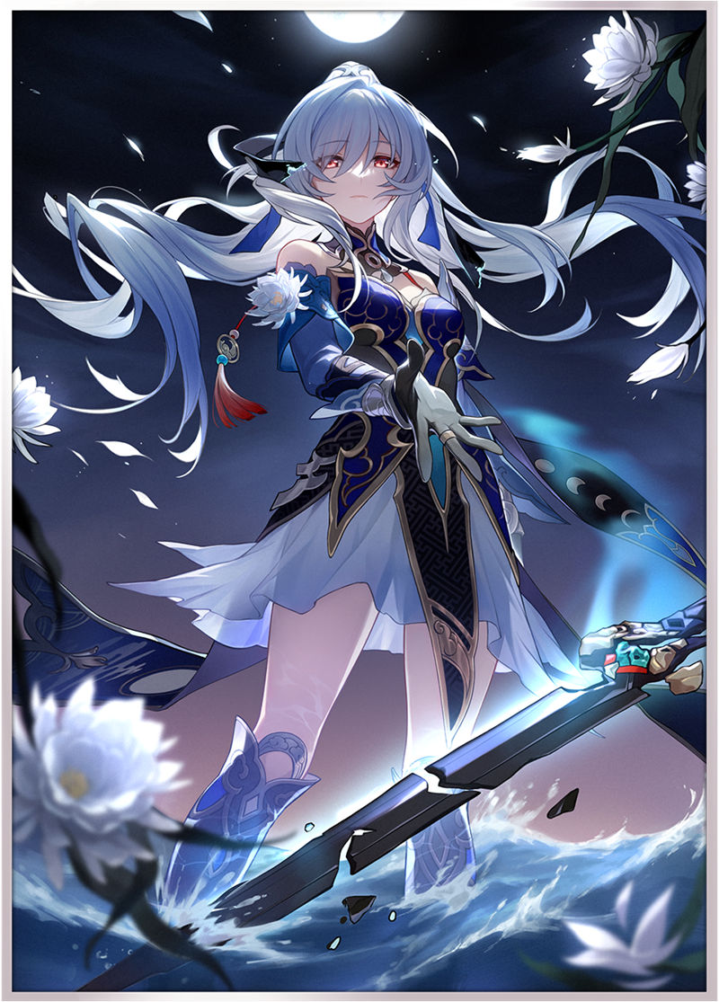 图片[8] - 游戏《崩坏：星穹铁道(Honkai Star Rail、崩壊：スターレイル、崩铁)》的人气角色“镜流(Jingliu)”的高清角色图包 - 二次元星球