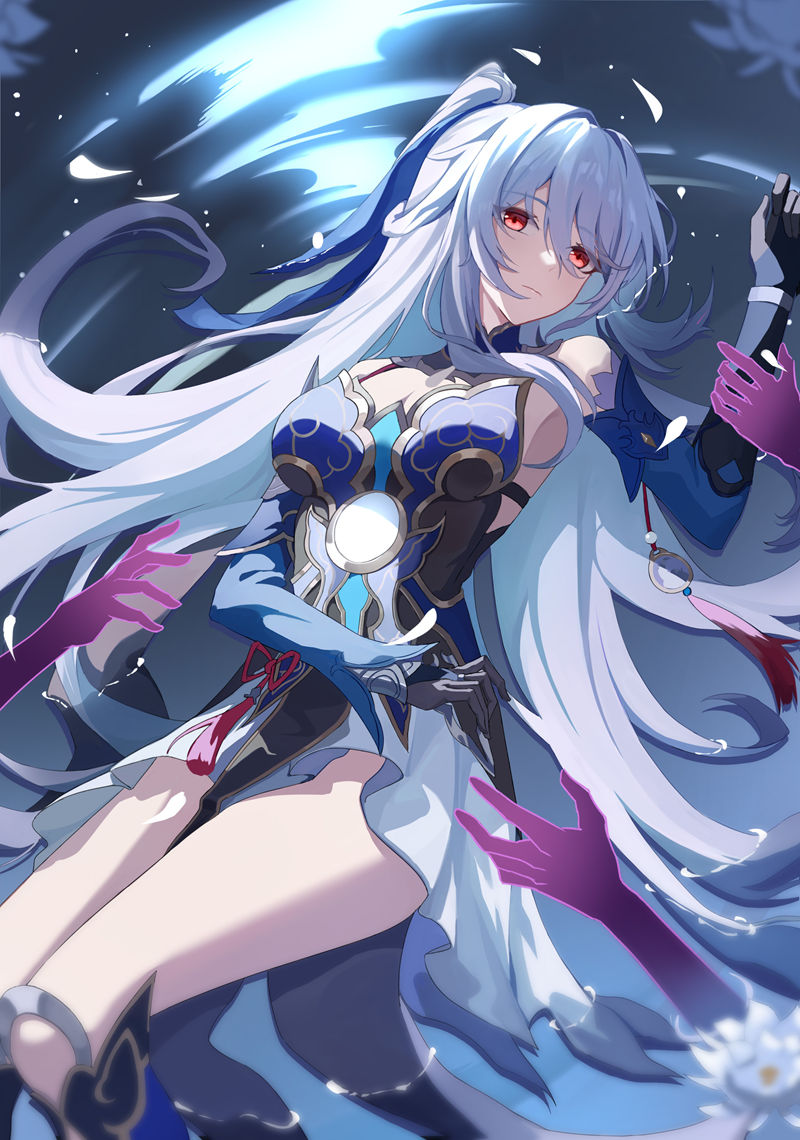 图片[11] - 游戏《崩坏：星穹铁道(Honkai Star Rail、崩壊：スターレイル、崩铁)》的人气角色“镜流(Jingliu)”的高清角色图包 - 二次元星球