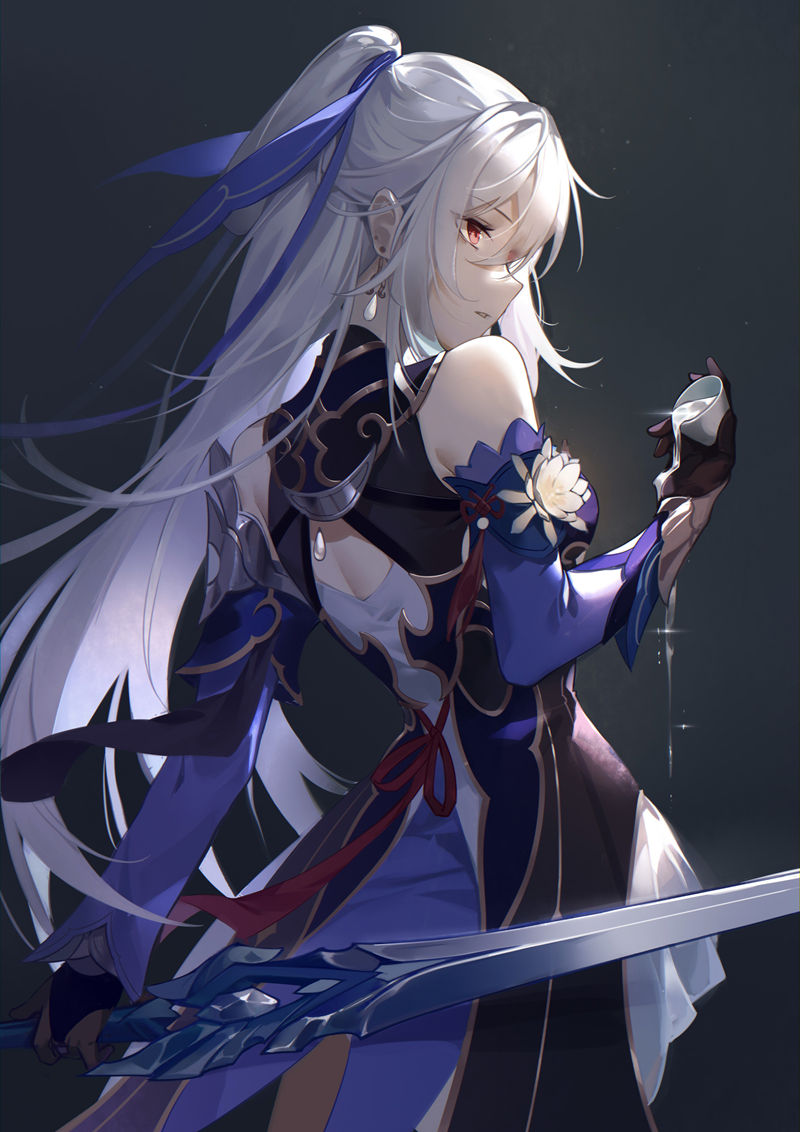 图片[12] - 游戏《崩坏：星穹铁道(Honkai Star Rail、崩壊：スターレイル、崩铁)》的人气角色“镜流(Jingliu)”的高清角色图包 - 二次元星球