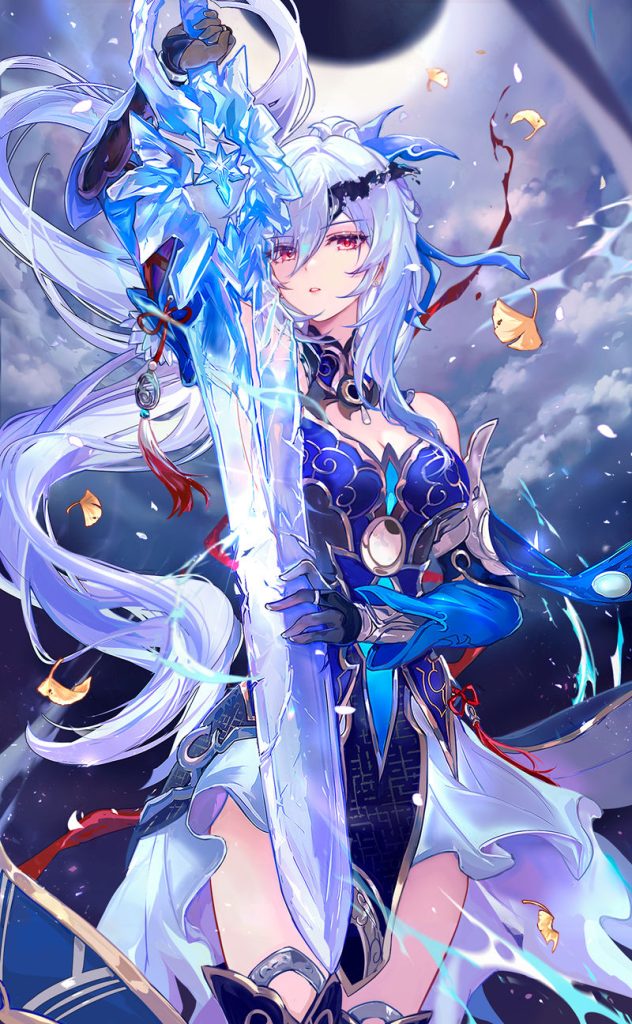 游戏《崩坏：星穹铁道(Honkai Star Rail、崩壊：スターレイル、崩铁)》的人气角色“镜流(Jingliu)”的高清角色图包