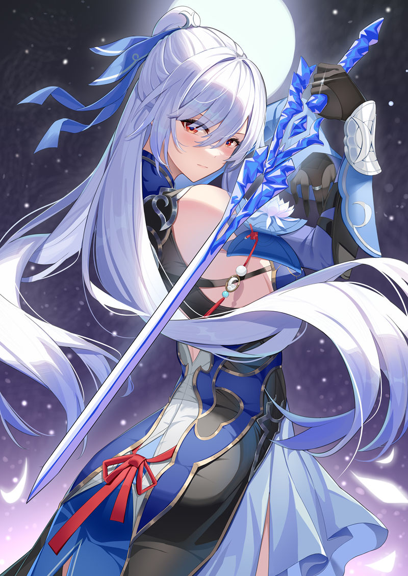 图片[20] - 游戏《崩坏：星穹铁道(Honkai Star Rail、崩壊：スターレイル、崩铁)》的人气角色“镜流(Jingliu)”的高清角色图包 - 二次元星球