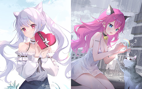 [画师推荐][somna(somna825)]Pixiv+推特图片包[87P] - 二次元星球