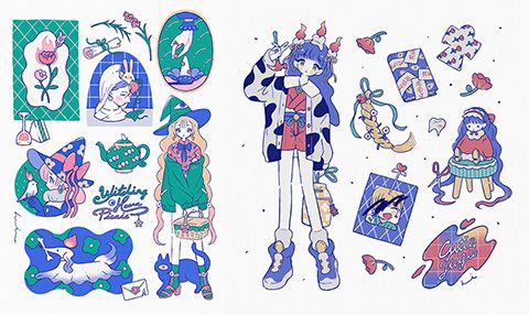 [画师推荐][hasuimo(has_kuma)]bluesky+instagram+tumblr+推特图片包[244P] - 二次元星球