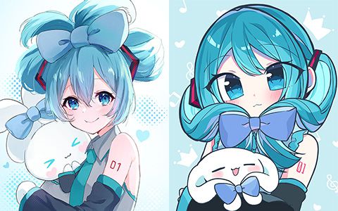[VOCALOID]玉桂葱(玉桂狗 x 初音未来) 图片CG包[868P] - 二次元星球