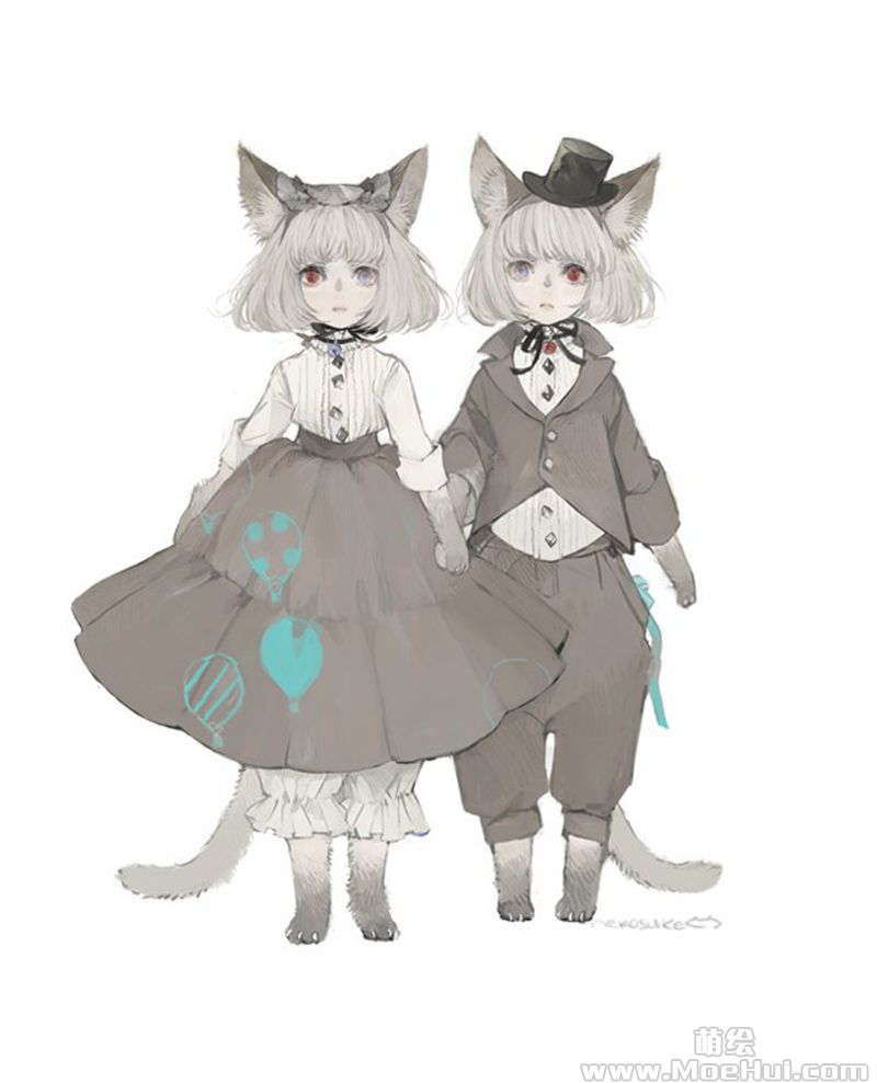 图片[1] - [ねこ助(m_oxo)]pixiv+instagram+tumblr+推特图片包[866P] - 二次元星球