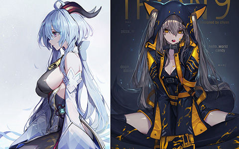 [Chyan(chyaan11)]Pixiv+推特图片包[196P] - 二次元星球